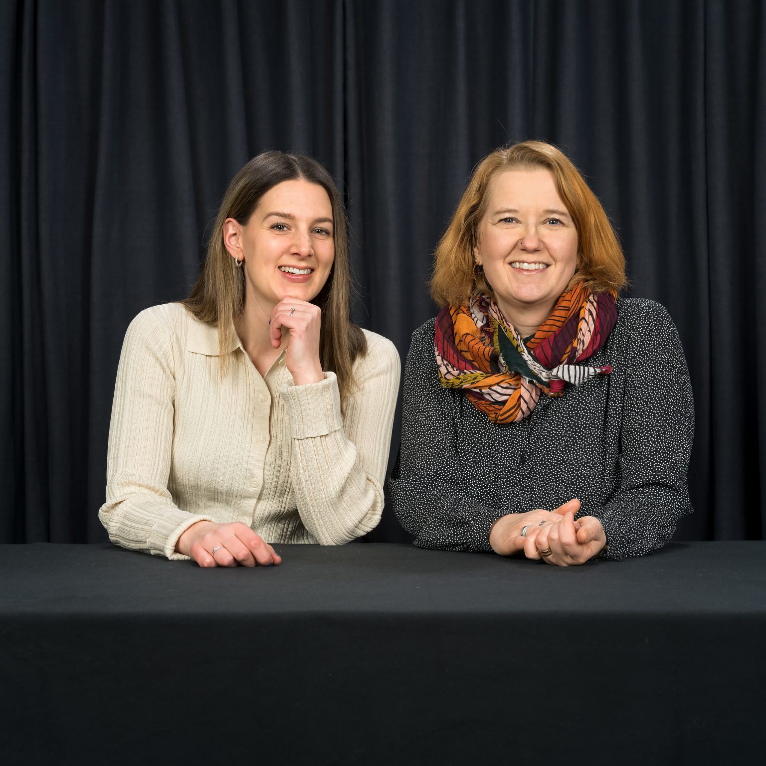 Porträtt av Louise Messer och Åsa Lernberg.